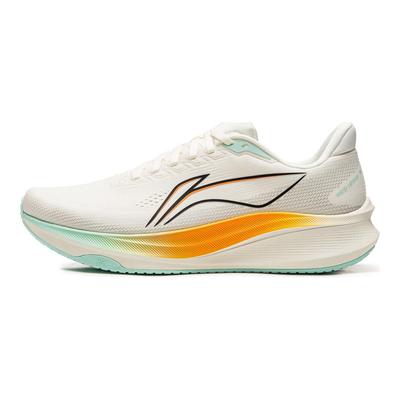 Li Ning Red Rabbit 9 Wygodne Amortyzujące Odporne na Ścieranie Niskie Codzienne Buty do Biegania Męskie sneakers Champagne-Białe ARPW003-23