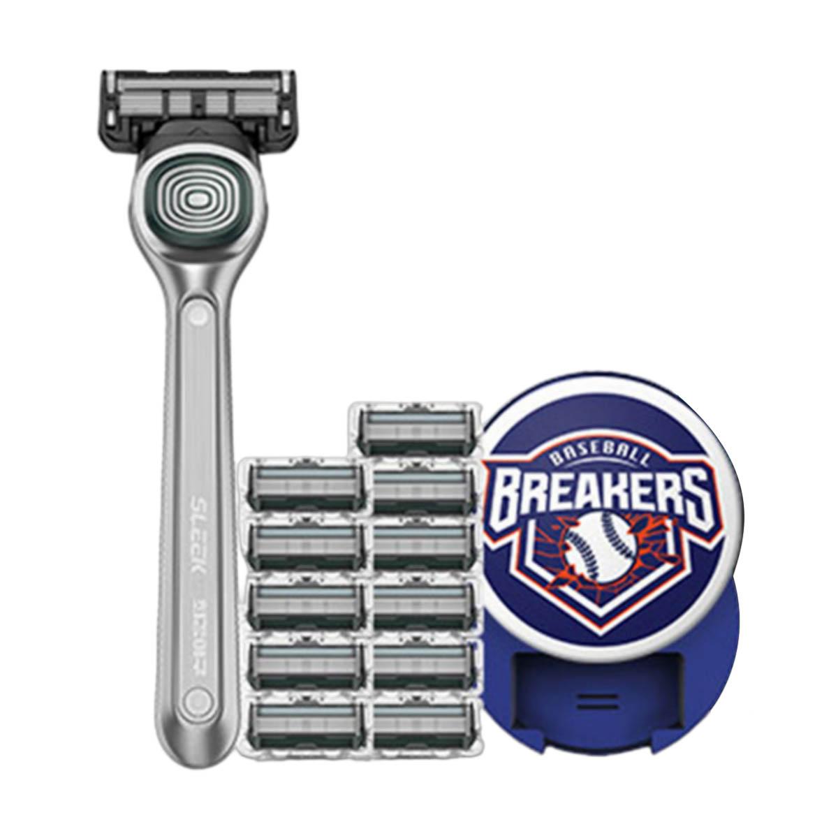 DORCO SLEEK Motion X Choi Kang Baseball Samenwerking Scheerset, SXF2000, 12 Mesjes Handle × 1+ Blades × 12