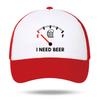 I NEED BEER Foam Trucker Cap Man Woman Summer Visor Mesh Baseball Hat Funny Fuel Gauge Print Unisex Casual UV Sun Fisherman Cap