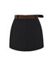 Gonna in lana retrò coreana da donna Autunno/Inverno 2025: Versatile Minigonna Aderente con Vita Petite