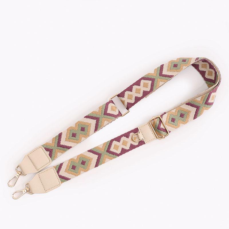 Mobile Phone Strap Ethnic Style Wide Crossbody Shoulder Strap Women's Bag Replacement Strap Shoulder Luggage Accessories