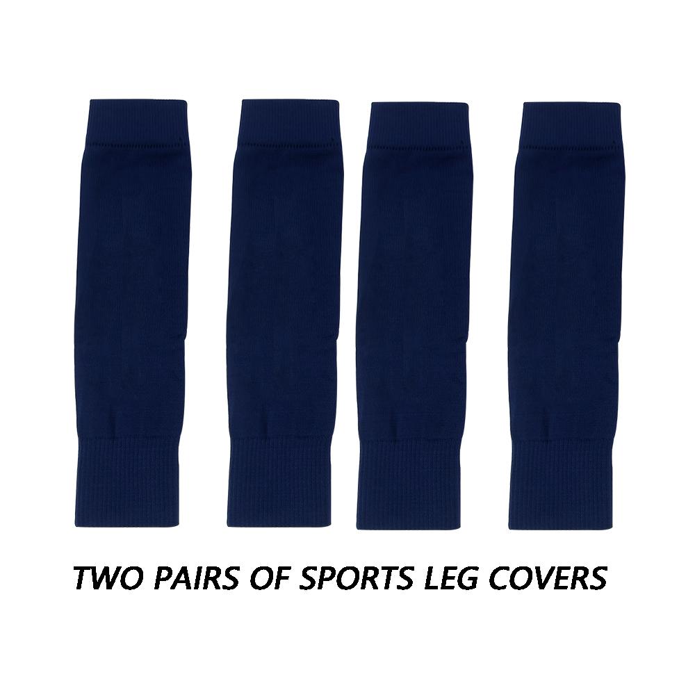 2Pair Breathable Legwarmers Knee Protector Sports Leg Sleeves Soccer Child Adult Outdoor Protective Sleeves Support Guard Pads