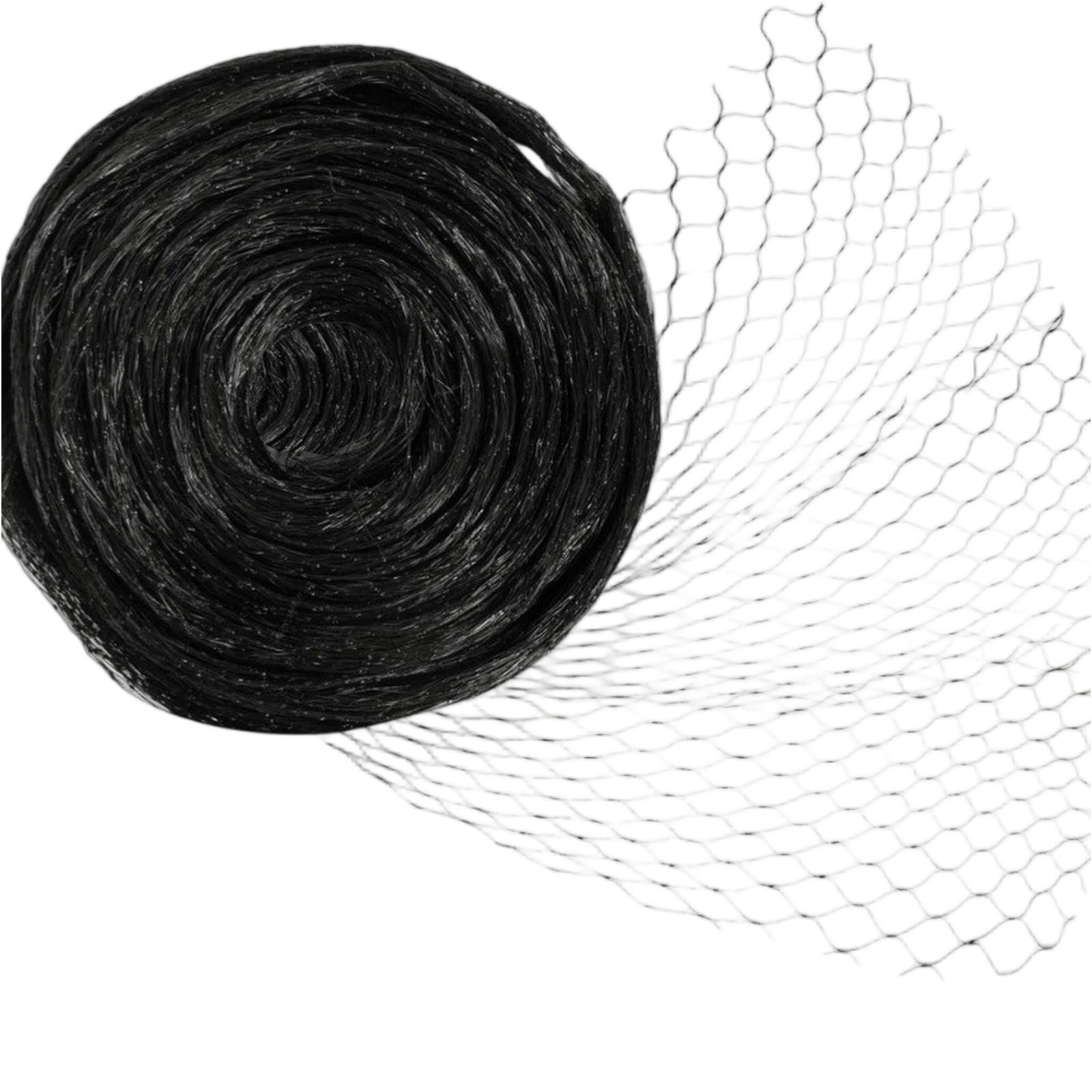 

Garden Orchard Bird Protection Net Polyethylene Mesh Netting for Fruit Trees Vineyard Bird Control 2m by 5m Durable Extruded Material one size чорний