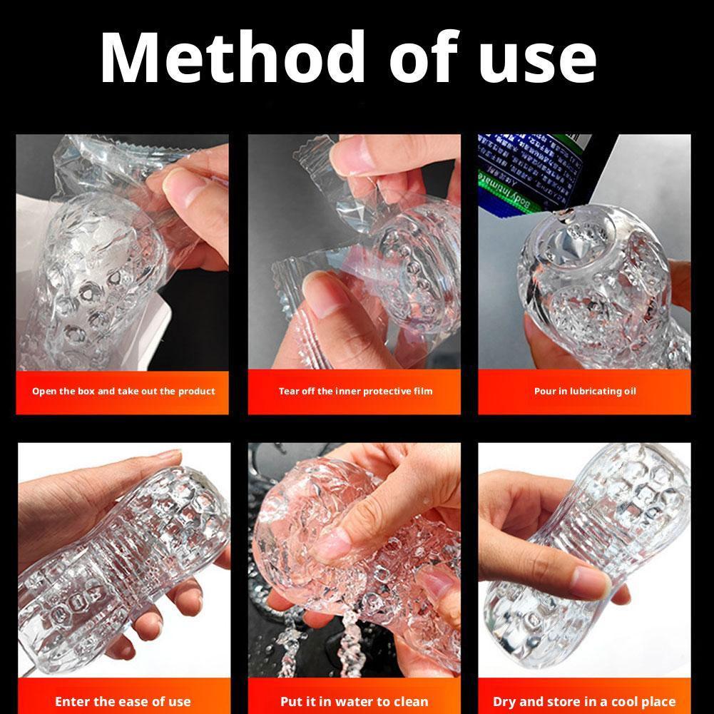 NEU Tragbarer TPE Männlicher Masturbator Manuell Eichel Penis Trainer Erwachsenen Sexspielzeug für Männer Masturbationsbecher Intimer Geschenkshop Paare