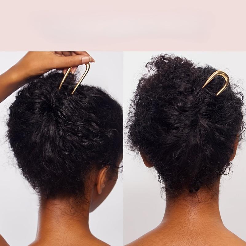 1Pc Ladies Fashion U Shape Antique Style Multi-Functional Alloy Hair Forkhair Coiler Hair Clips Pill Head Fixing Artifact
