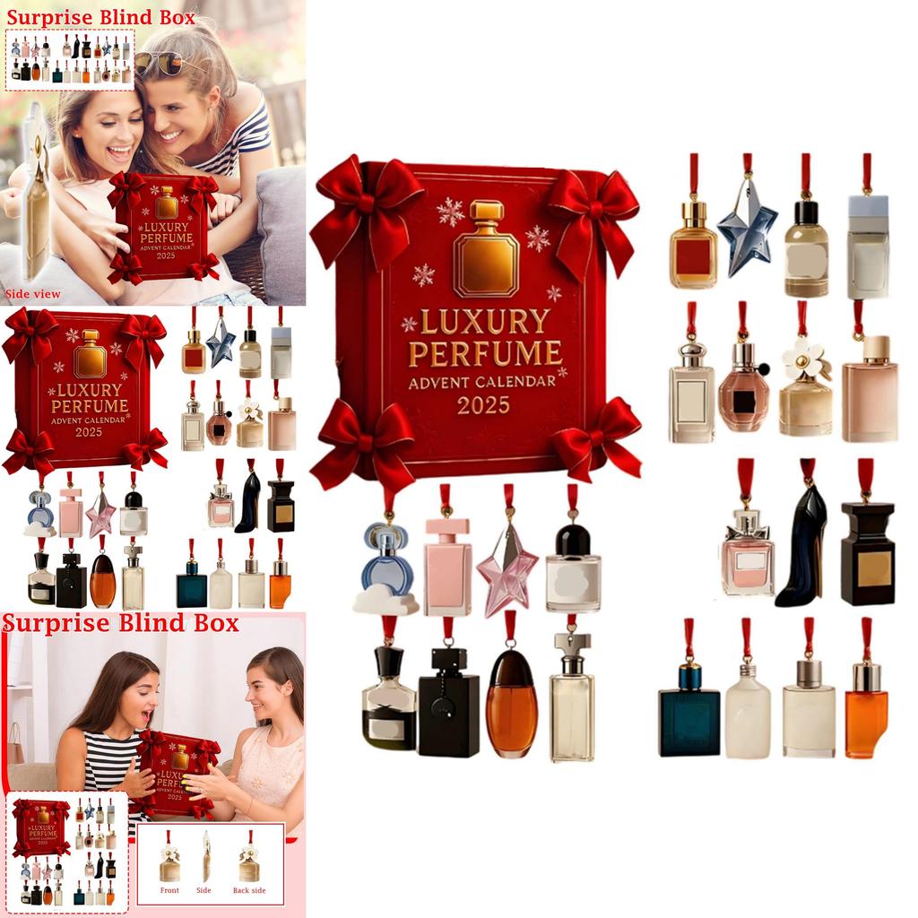 Perfume Christmas Advent Calendar With Acrylic Hangings For Holiday Gifts And Celebrations