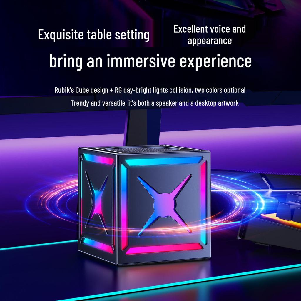 Wireless Bluetooth Speaker with Powerful Bass and RGB Lights for Outdoor Use