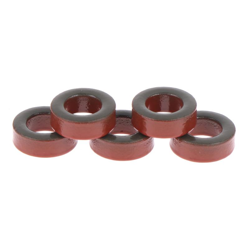New Sale 5pcs Carbonyl Iron Powder Cores T50-2 13*7*5 mm 4.9nH/N2 Ferrite Toroid Core  Micro Metal Small Magnetic Ring