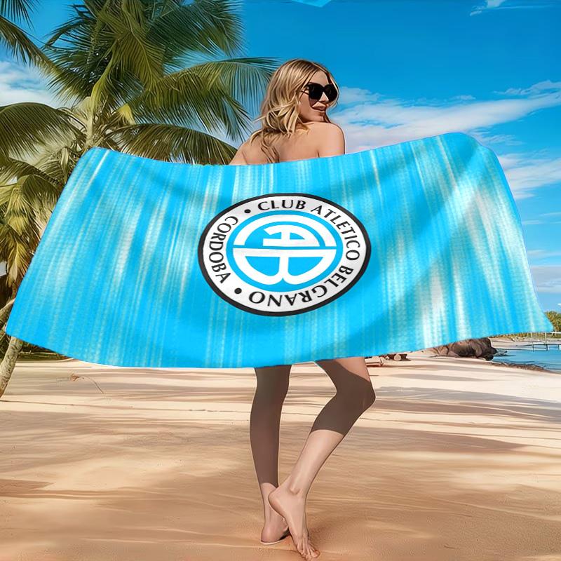 Atletico Belgrano Crest Beach Towel, Quick-drying, Easy to Care for, Suitable for Both Fitness and Beach Vacations,Sports Essential