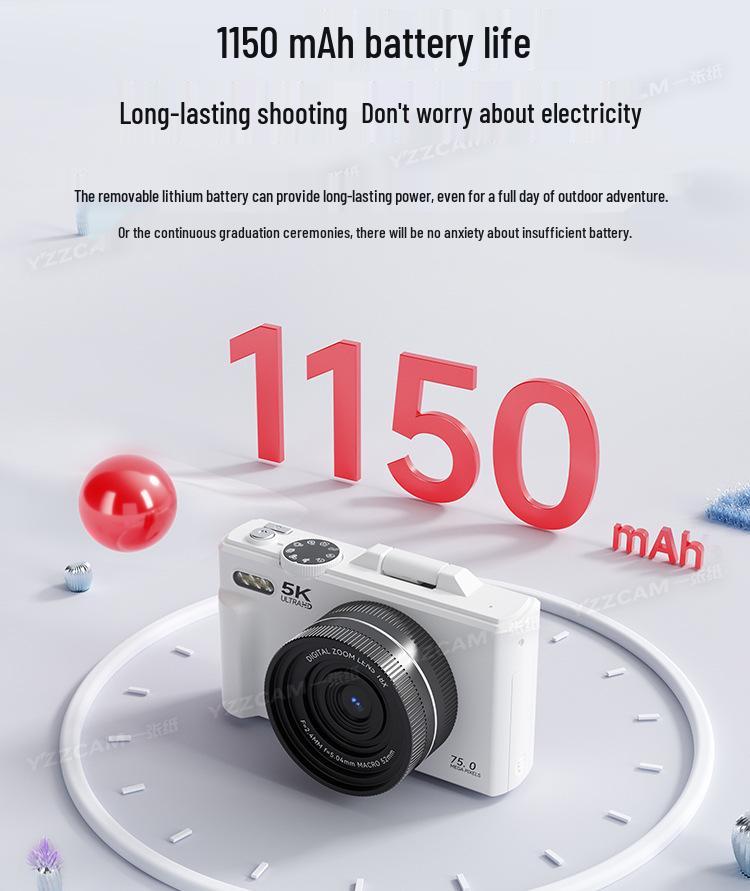 High-Definition Retro CCD Mirrorless Camera for Students and Parties - Perfect Entry-Level Camera for Girls