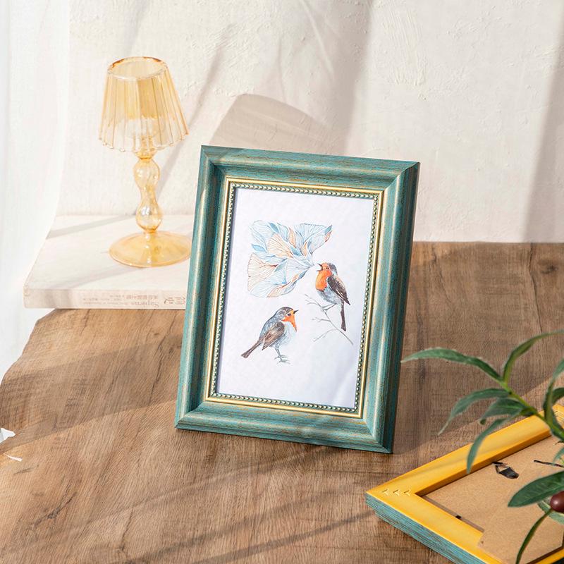 1pcs Retro Photo Frames Hanging Wall Picture Frame 6inch 7inch 8inch 10inch A4 Family Photo Frame