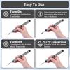 ABBP-3X Mini Cordless Soldering Iron Kit USB Portable Soldering Iron With LCD Adjustable Temperature Soldering Kit Gray