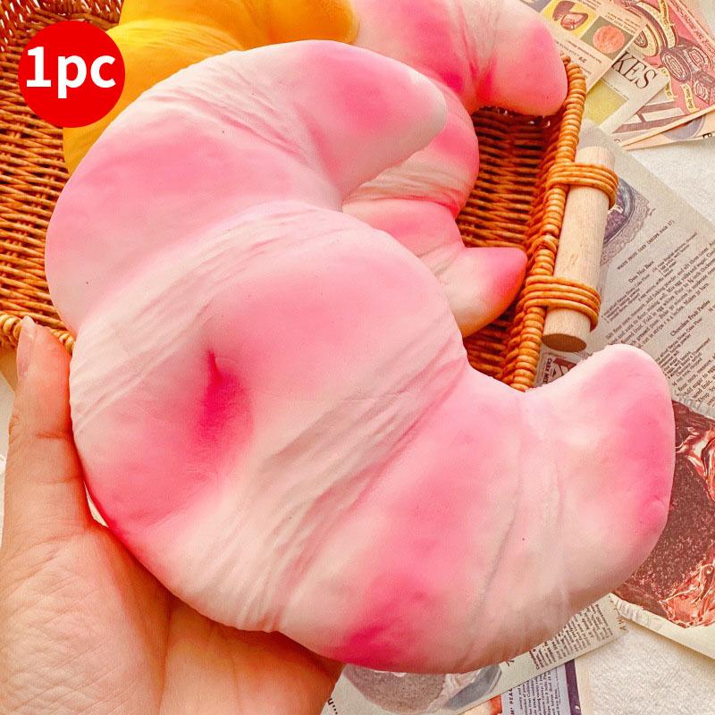 Kawaii Bread Squishy Simulated Croissant Squishies Stress Ball Soft And Slow Rebound Fidget Toy Stress Relief Toy Adult Kid Gift