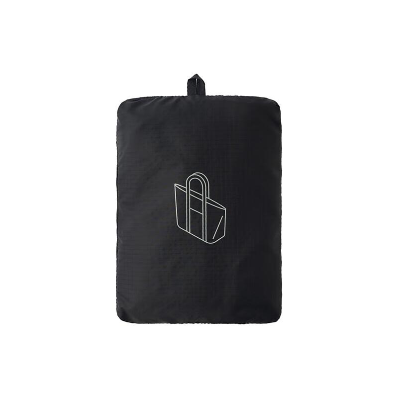 

MUJI Recycled Nylon Foldable Luggage Bag, Rectangular OHS6CC4S, Black чорний