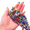 10-20pcs Mixed Colors Round Millefiori Abacus Glass Beads For DIY Jewelry Making