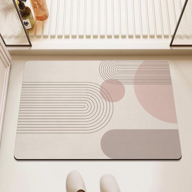 Minimalist Quick-Drying Non-Slip Diatomaceous Earth Bathroom Floor Mat