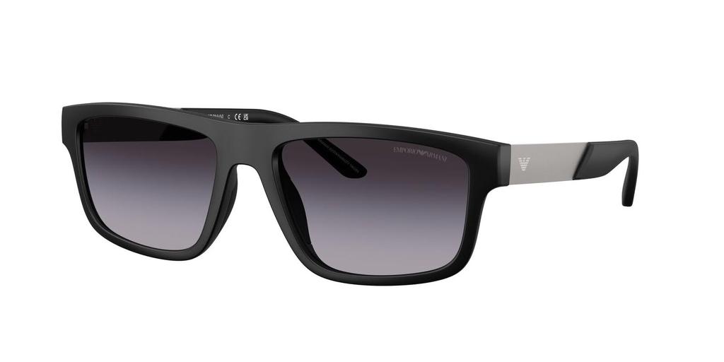 EMPORIO ARMANI matte 50018G57 0EA4244U sunglasses, black, grey, gradient, 57mm,