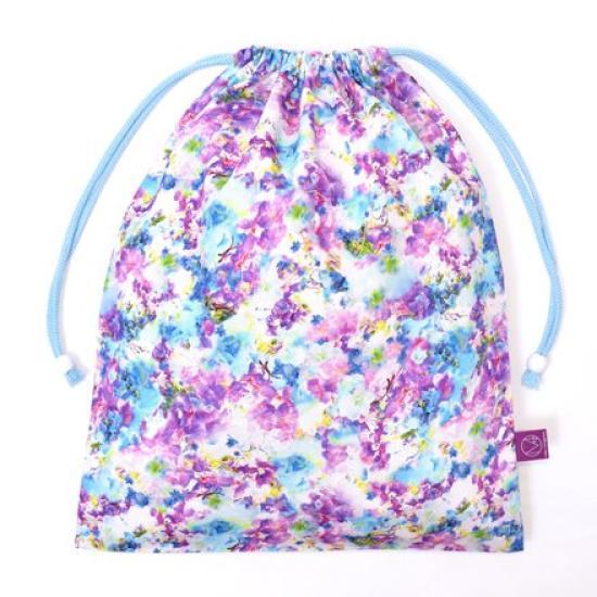 COLORFUL CANDY STYLE Gym Clothes Bag for Large Drawstring Perfect for Elementary School Sweet Pea and Delphinium N3391400 Girls, Bag, Students,