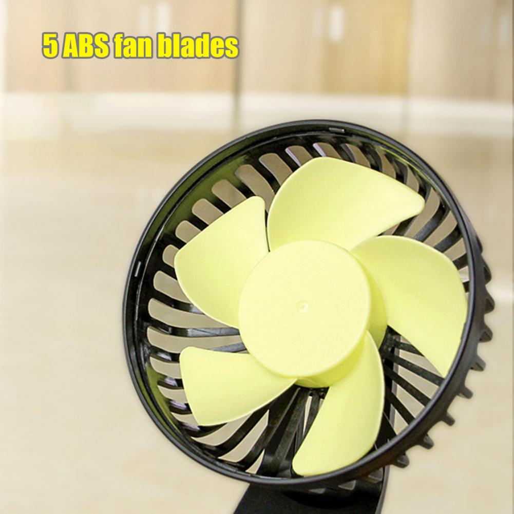 Universal Car Fan Suction Cup Portable Lightweight Rear Headrest Air Vent USB Fan  Air Cooling Fan Adjustable