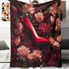 1Pc Cartoon Print Flannel Blanket, High Quality Comfortable for All Seasons, Home Decor, Warmth and Comfort, Perfect for Christmas Birthday Gift