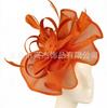 Actuación artística Tocado de malla nupcial Flor de plumas para el pelo Accesorio para el cabello Sombrero de copa de hilo Eugen Diadema Pasador modelado