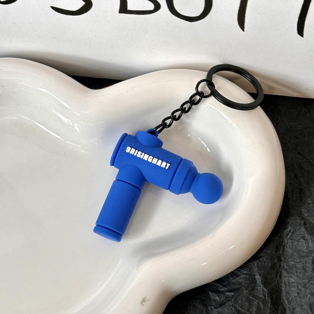 Miu Series Dumbbell Plate Keychain: Trendy Fitness Accessory & Sports Jewelry Gift