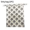 L Zipper Linen Cotton Beeswax Bread Bag Double-Layer with Buckle Reusable Food Storage for Bakery Eco-Friendly Sandwich Wrap
