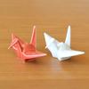 Stylish and Cute Arita Ware Chopstick Rest Set for New Two Origami Crane Chopstick Red and Year's Celebrations. Rests, White.