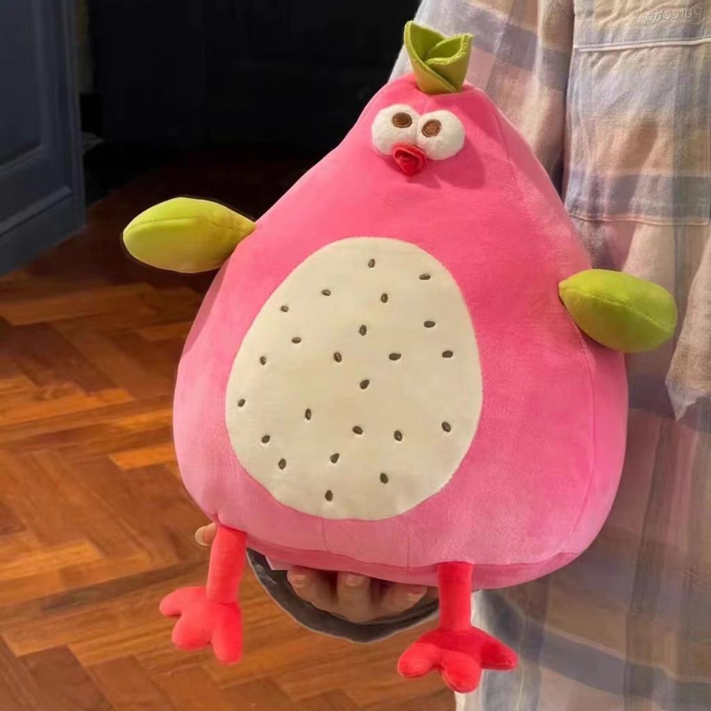 Duddun Chicken Plush Toy Cute Feather Filling For Kids Bedroom Decor Gift