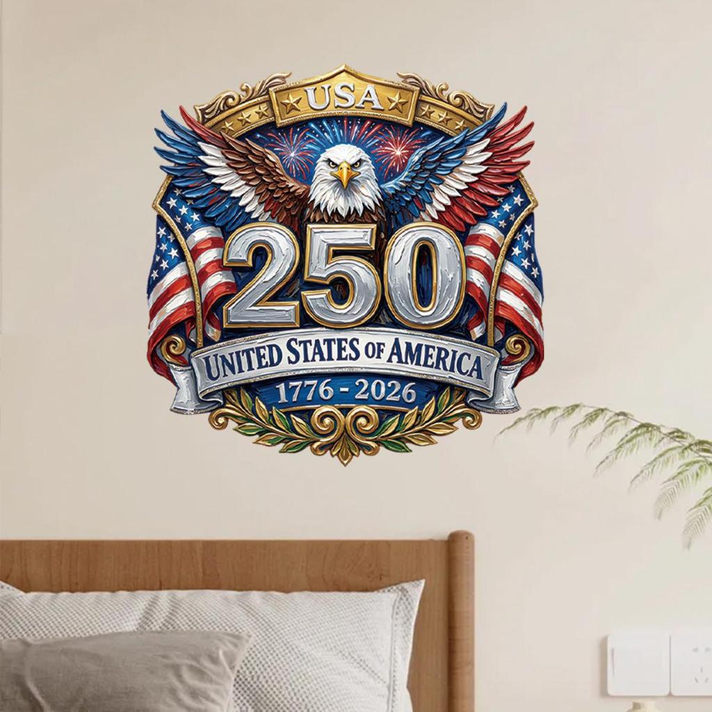 250th US Independence Day Commemorative Wall Stickers for Decoration
