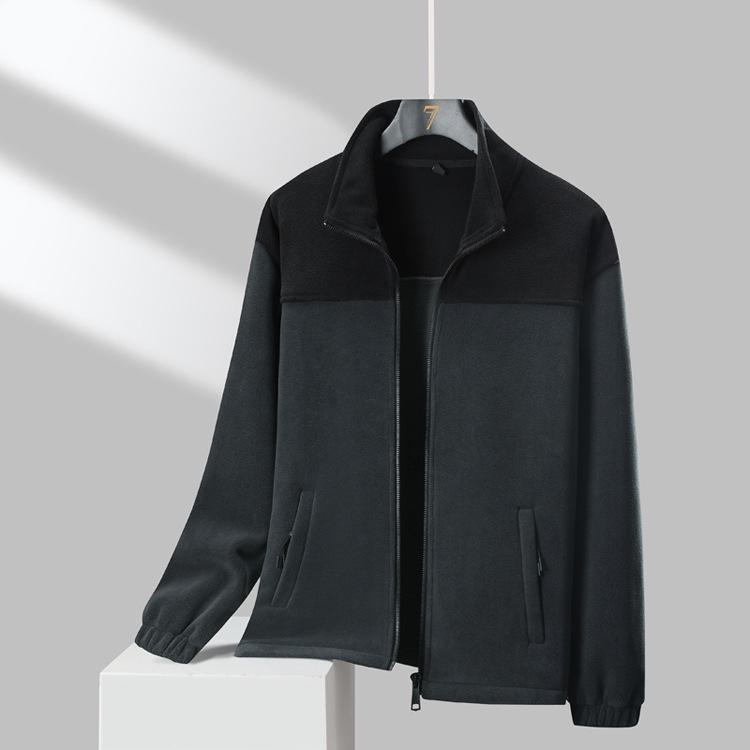 

Флисовая куртка Oli Velvet с цветовыми блоками: Унисекс Эластичный Теплый Ветрозащитный Пуховик со Стойкой и Флисовой Подкладкой 4XL