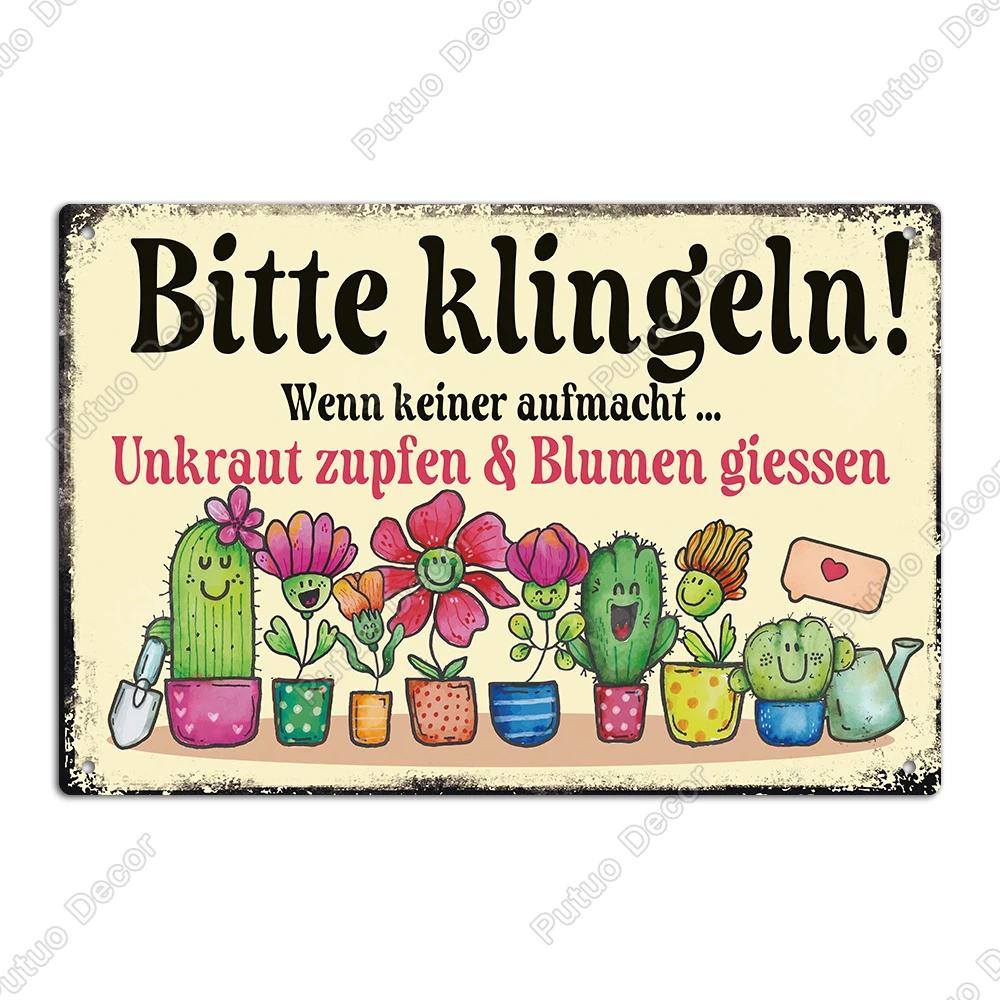 

Putuo Decor Vintage Metal Tin Sign Cute Little Plant Wall Art x Inches Perfect for Home Decor Yards and Back Gardens 20x30cm（7.8x11.8inch）