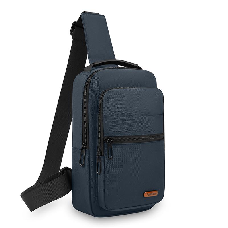 

Сумка-кроссбоди мужская большой вместимости для поездок на работу темно-синий