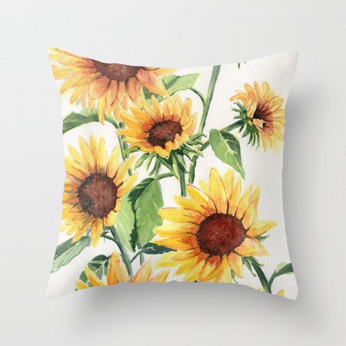 Home Decor Sunflower Cushion Cover Summer Sofa Pillowcase Bedroom Car Office Decor