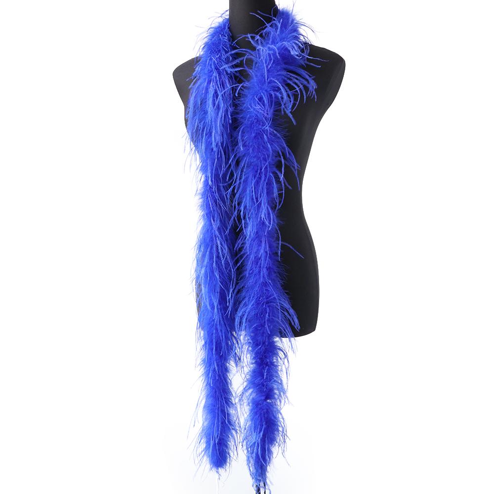 1Ply Ostrich Feather Boa Long High Quality Ostrich Feather Scarf Trims for Party Halloween Clothing Decoration Shawl 2 Meters