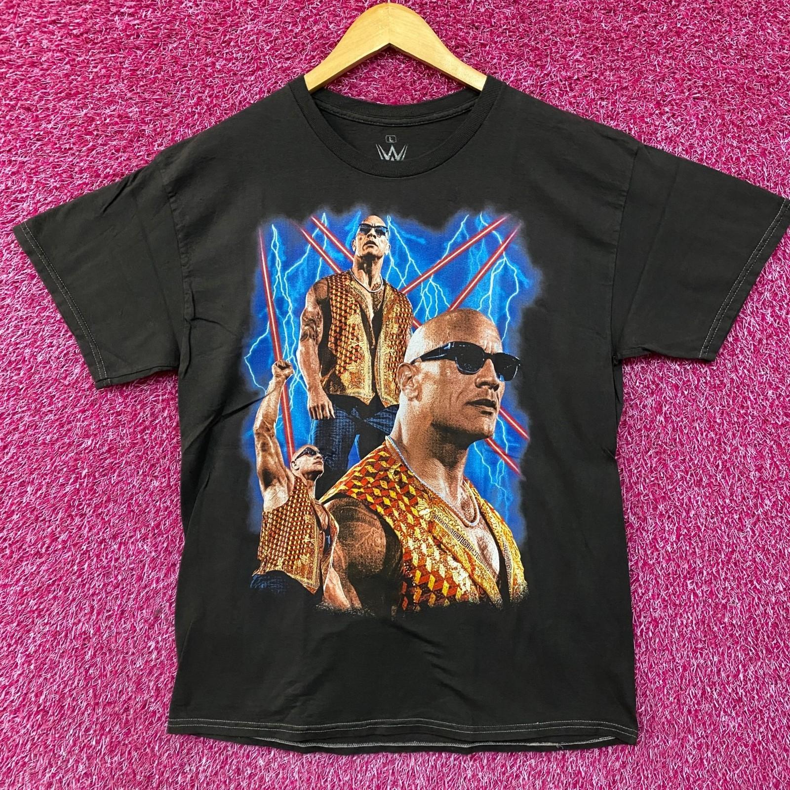 WWE The Rock Final Boss Graphic 100% Cotton T-shirt Mens Tees Top XL