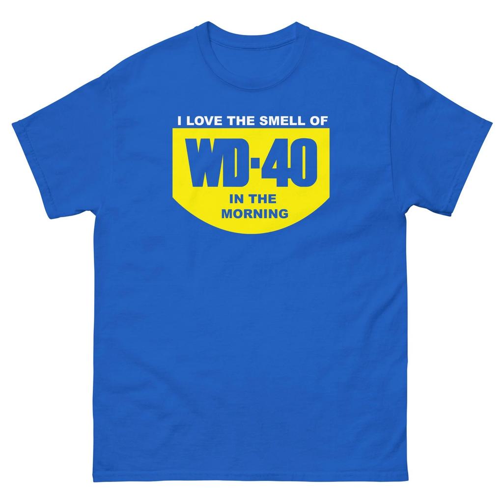 Amo L'odore Del WD40 Al Mattino WD-40 T-shirt 100% Cotone Magliette Uomo Top Unisex Maglietta Classica