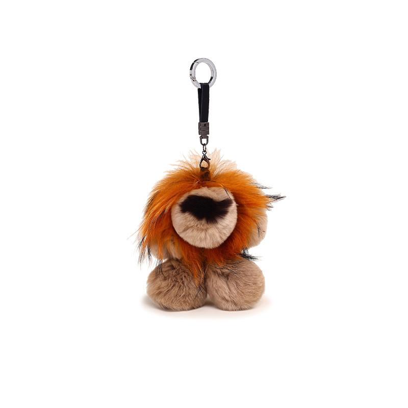 Plush Lion Pendant Bag Decoration Cartoon Animal Doll Keychain Holiday Gift