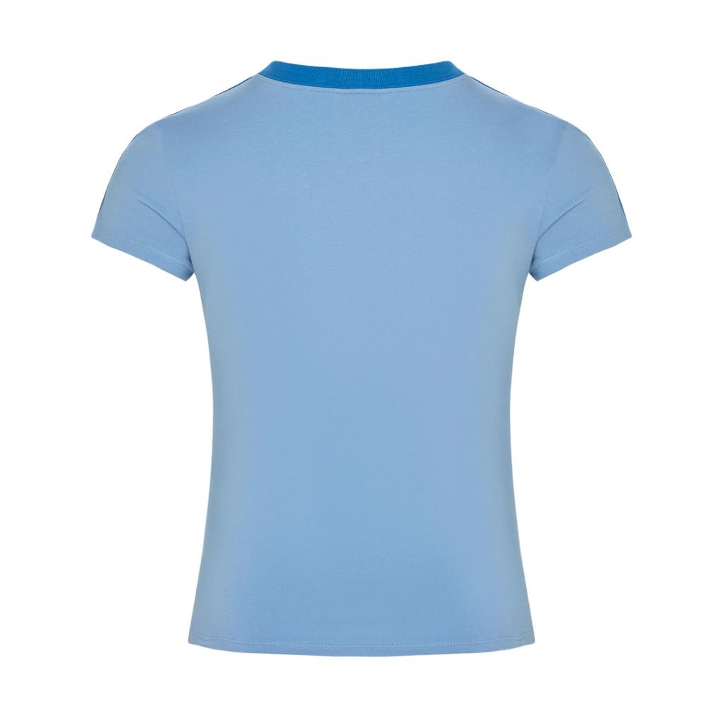 adidas Originals Tailored Cali Sports Stripe Pullover Short Sleeve T-Shirt Women Tops LM3543