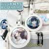 Samcos 2-Piece Clear PU Leather Badge Covers with Keychains, Protective Covers for Collections, Display, and Scratch Protection, Perfect for Storage,