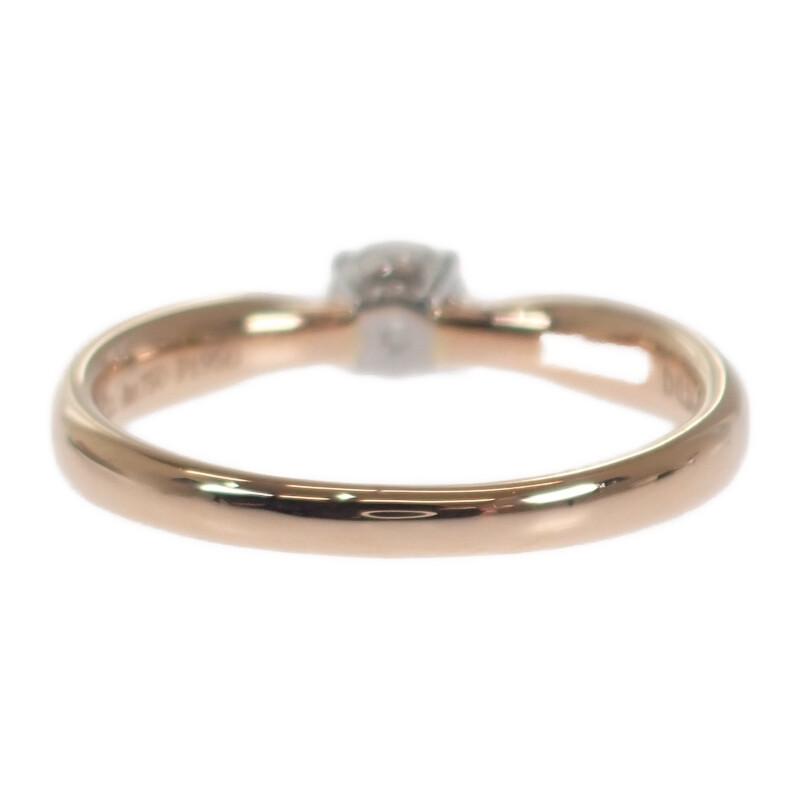 TIFFANY&Co.  # 8(Dimensiunea JP) inel K18 Aur Roz/Platină Pt950 Femei