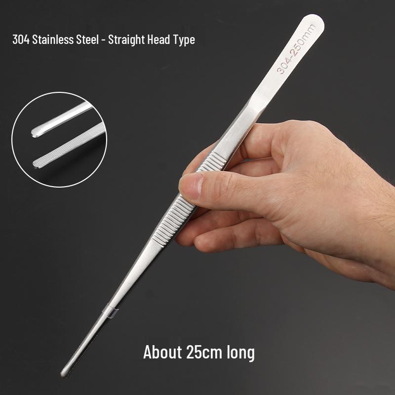 Extra Long Stainless Steel Tweezers for Aquatic Plants and Turtle Feeding