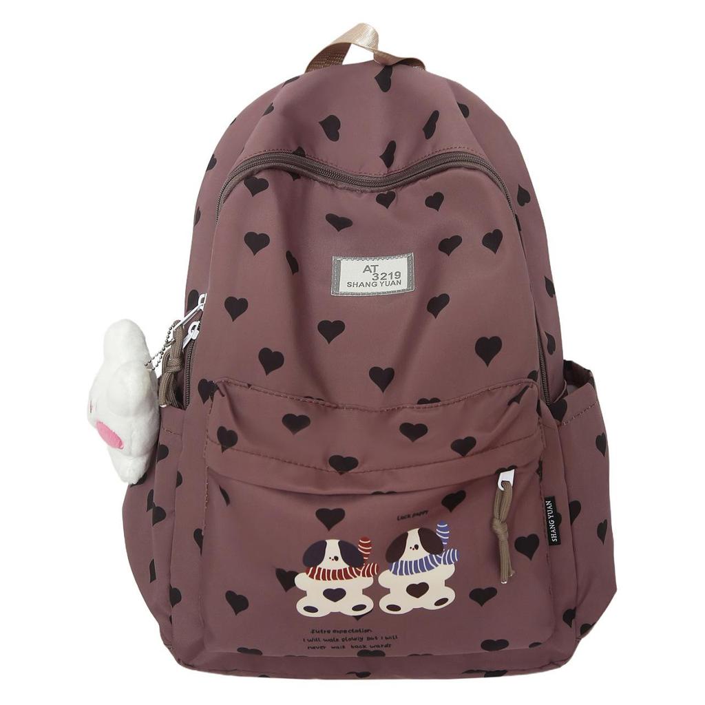 New Cute Cartoon Printed Student Backpack: Lightweight, Durable, Large Capacity Shoulder Bag for Casual Travel & School