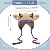 Christmas Deer Storage Hat for Adults,Reindeer Beanie