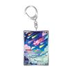 Anime Cartoons Acrylic Key Buckle for Mew Raichu Starly Braixen Skitty Eevee Evolutions Team Rocket Self-Made Card Key Ring Gift