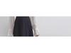 Large Size High Waist Slim Black A-Line Skirt for Women