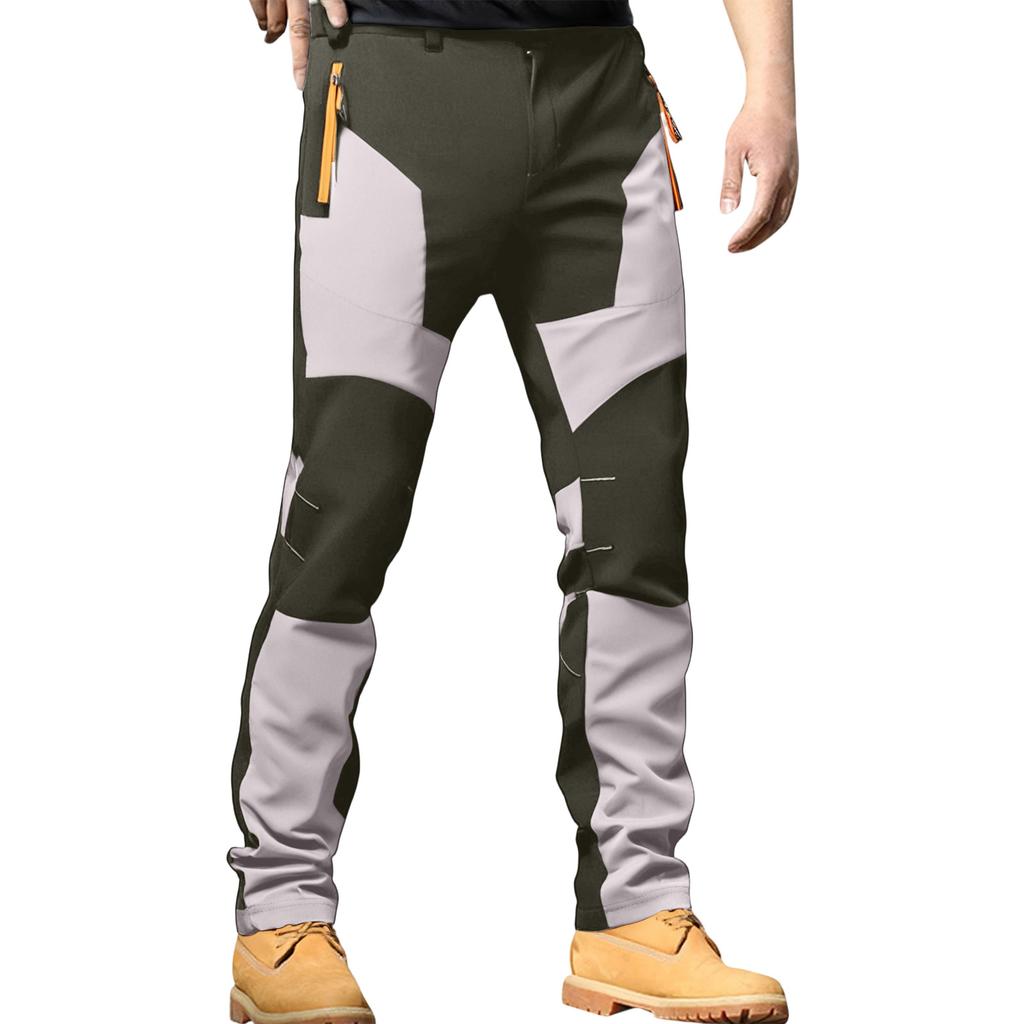 Men's Outdoor Stretch Windproof Wear-resistant Breathable Quick-dry Stitching Hiking Pants
