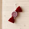 CandyShaped Christmas Ornament Festive Velvet Candy Easy to Hang Ornaments for Party