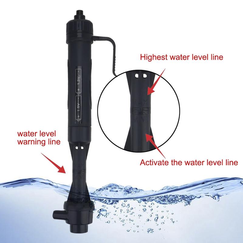 Electric Aquarium Siphon Cleaner Fish Tank Vacuum Gravel Cleaning Tool Water Changer with Air-Pressing Button Aquarium Accessory