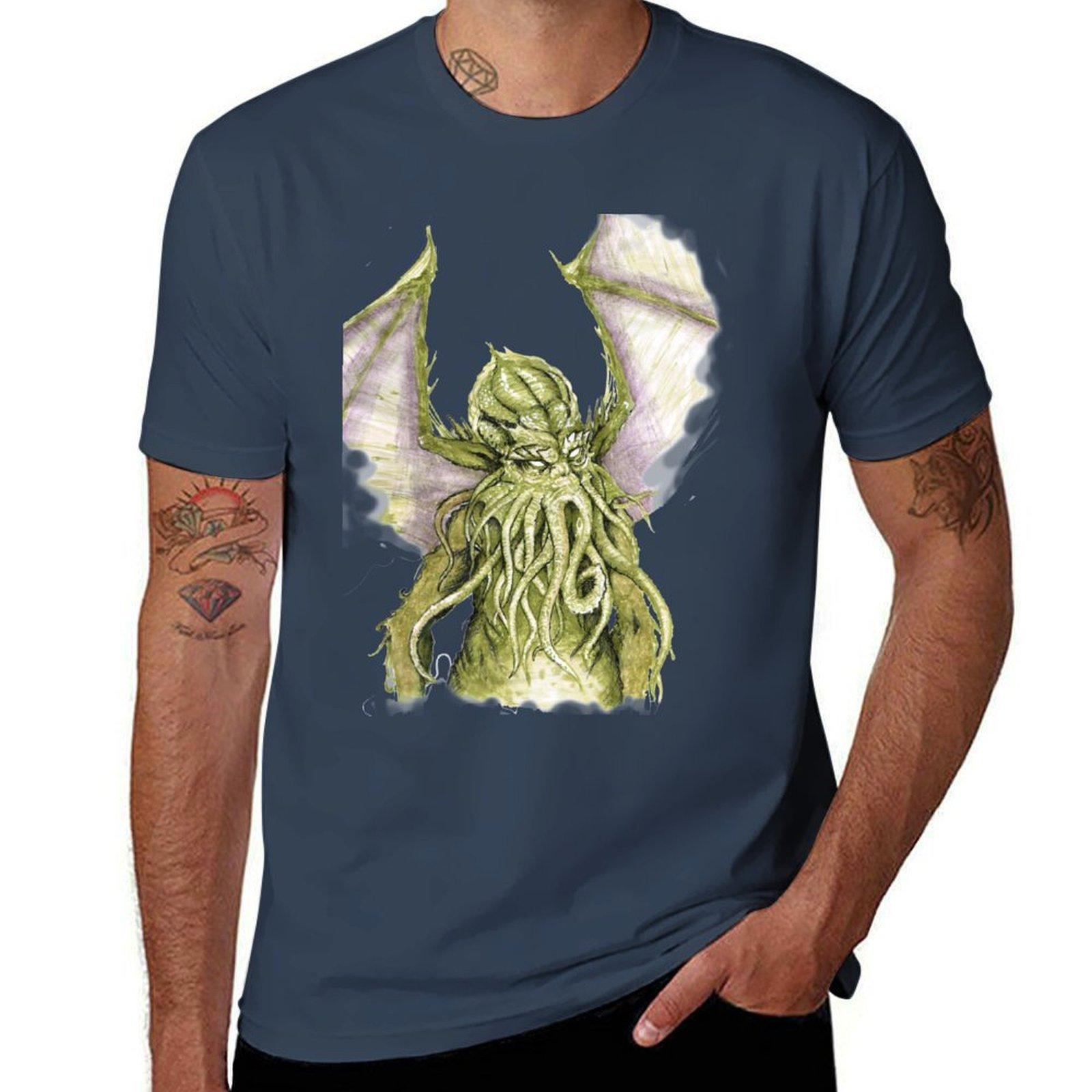Cthulhu TShirt Basic Tee Shirt for Everyday Outfit S